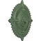 Ekena Millwork Haylynn Ceiling Medallion (Fits Canopies up to 1 1/4"), 29 1/8"OD x 1 1/4"ID x 4"P, Athenian Green CM29HYAGF - alternate 4